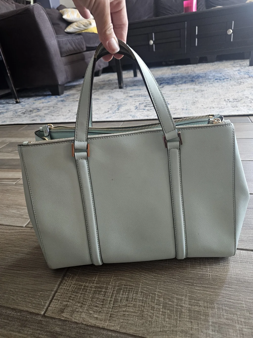 kate spade Pale Blue Structured Satchel Handbag